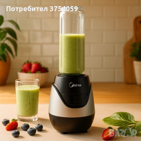 Компактен и мощен блендер Midea BL1189CEE-MPO1S, снимка 3 - Блендери - 52620515