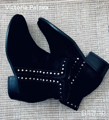 Стилни красиви боти GABOR естествен велур, снимка 6 - Дамски боти - 53906810