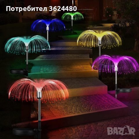 Медуза соларна лампа, снимка 13 - Соларни лампи - 42836069