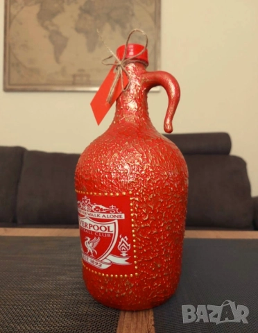 Стъклена дамаджана за феновете на Ливърпул , снимка 2 - Футбол - 52965214