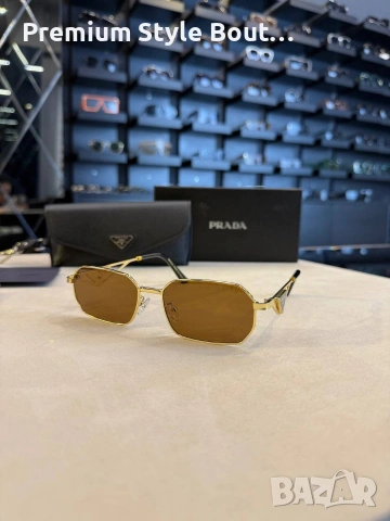 Очила + висок клас калъф + на марката кутия + сертификат + кърпичка prada, снимка 6 - Слънчеви и диоптрични очила - 54159495