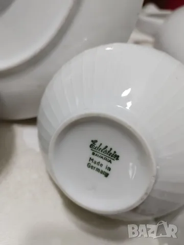 EDELSTEIN BAVARIA- Сервиз от бял релефен порцелан за ценители, снимка 17 - Сервизи - 48935525