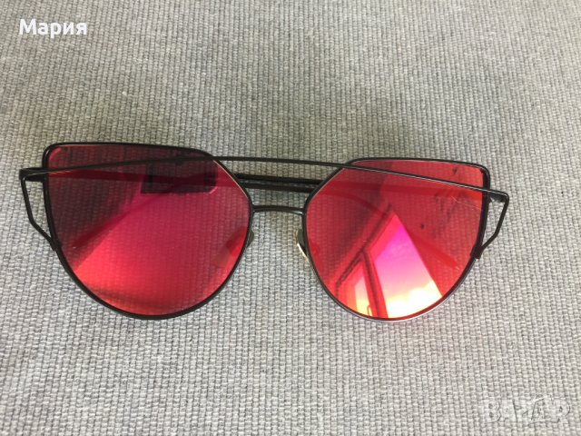 НОВИ Дамски Слунчеви Очила Модерни Огледални Черни Червени Розови Лилави Оранжеви, снимка 5 - Слънчеви и диоптрични очила - 44447899