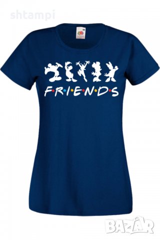 Дамска Тениска Mickey Friends,Изненада,Повод,Подарък,Празник, снимка 5 - Тениски - 37641962