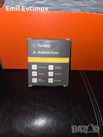Безжичен CarPlay и Android Auto Адаптер CarAiBOX • НОВ (Разопакован)