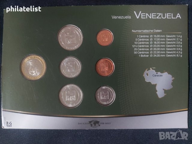Венецуела 2007 - комплектен сет от 7 монети, снимка 2 - Нумизматика и бонистика - 44482953
