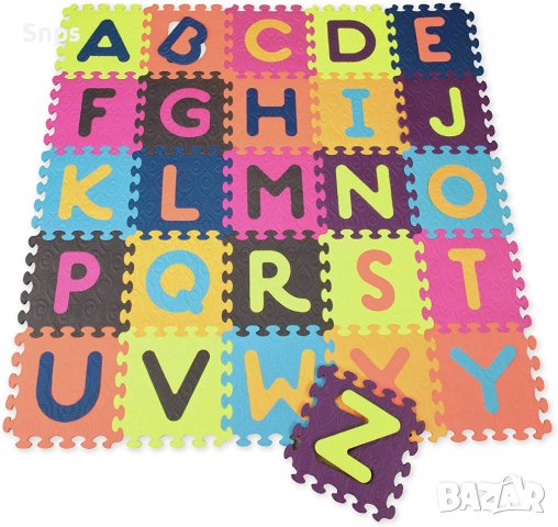 Мек пъзел за под с букви,образователна игра за деца , комплект от 26 части, снимка 2 - Други - 37718710