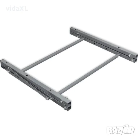 vidaXL Стелаж за гуми, сребрист, стомана, снимка 4 - Стелажи и щандове - 56149121