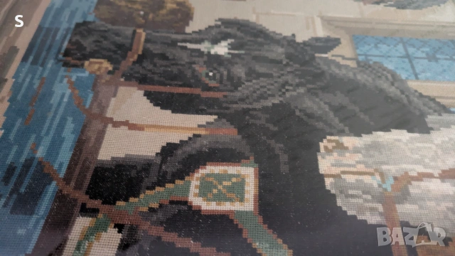 Гоблен " Коне на водопой", снимка 2 - Гоблени - 54199770