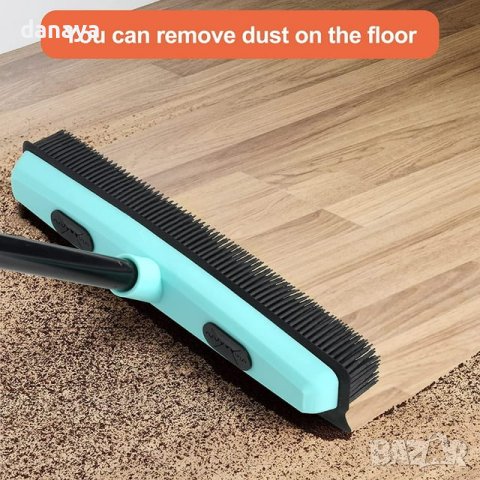 4185 Четка метла с гумени ресни и перо за обиране на вода, снимка 3 - Мопове, кофи, четки и метли - 42892532