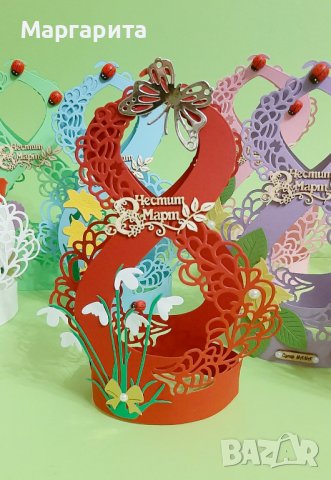 Ръчно изработени красотички за 8-ми март , снимка 8 - Декорация - 39358242