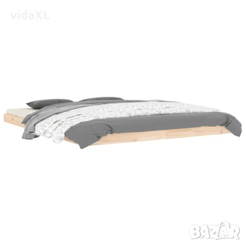 vidaXL Рамка за легло, бор масив, 160х200 см, снимка 3 - Спални и легла - 56147945