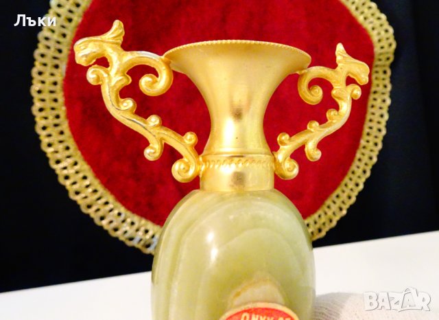 Позлатена ваза,амфора,оникс,грифони. , снимка 8 - Вази - 37274905