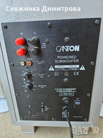 Canton AS 60 CX+Canton CD 100, снимка 8 - Аудиосистеми - 51098037