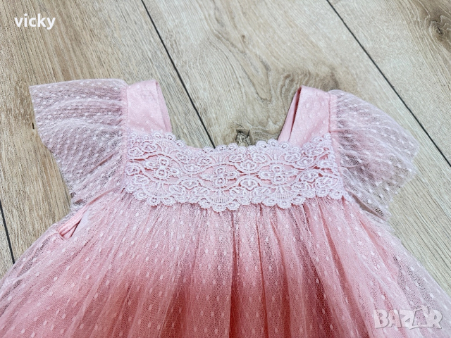Ефирна лятана рокличка в бледорозов цвят Cool Club, размер 98 , снимка 3 - Детски рокли и поли - 53156791