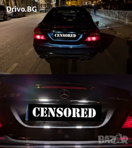 LED Плафони за Заден Номер на Mercedes W203, W209 и R230, снимка 4 - Аксесоари и консумативи - 49235305