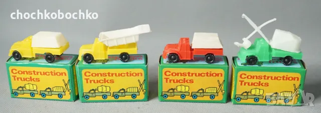 4 Стари Соц.Играчки фигурки играчки Камиончета строителна техника
