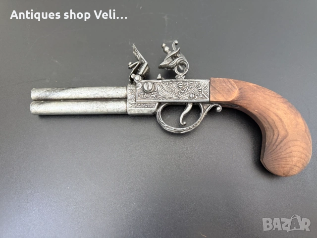 Декоративен кремъчен пистолет №8095 , снимка 4 - Други ценни предмети - 54124726