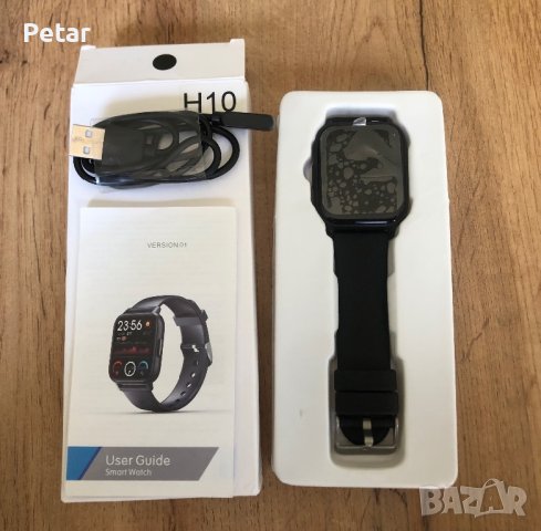 Smart Watch + Смарт Силиконова каишка + Зарядно, снимка 18 - Смарт гривни - 42165494