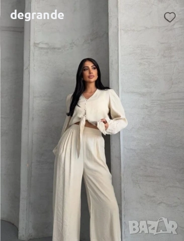 💎 Уникален Дамски Комплект Риза+Панталон, снимка 5 - Комплекти - 53882853