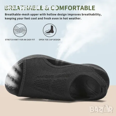 Нови Летни сандали за жени с омекотена стелка и антиплъзгаща подметка, снимка 4 - Сандали - 47526026