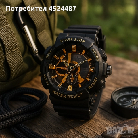 Мъжки мултифункционален часовник - Спортен, водоустойчив и удароустойчив, снимка 3 - Мъжки - 52620882