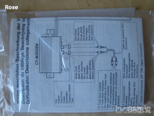 Panasonic CY-M302EN,6см.x10cm.нов стерео усилвател , снимка 6 - Ресийвъри, усилватели, смесителни пултове - 42887500