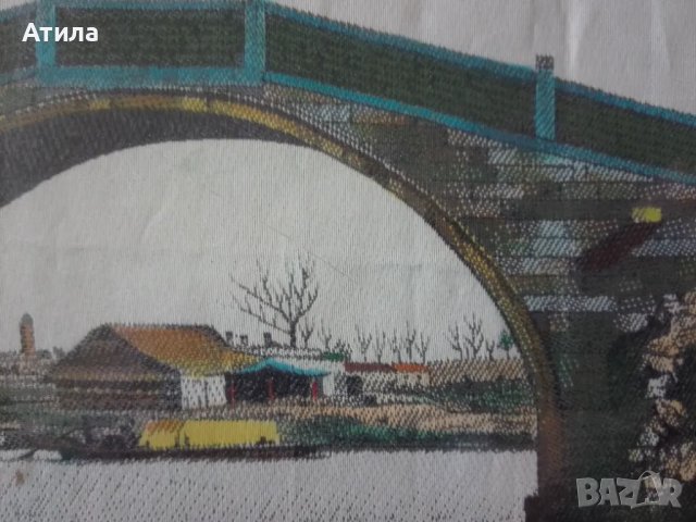картина японски гоблен 45/31 см, снимка 3 - Картини - 47337692