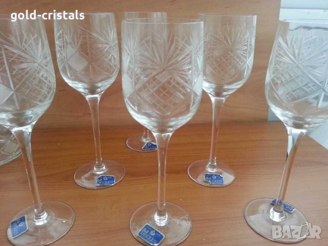 Кристални чаши , снимка 9 - Антикварни и старинни предмети - 30375671