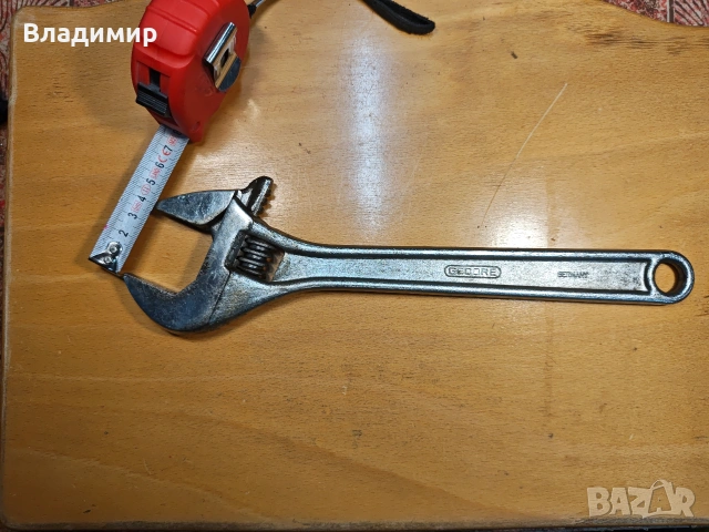 Раздвижен ключ GEDORE #88 - 12", снимка 3 - Ключове - 54243098