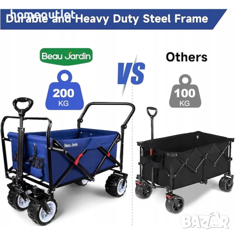 ПРОМОЦИЯ Сгъваема мултифункционална количка BEAU JARDIN DA069, снимка 6 - Други - 53096576