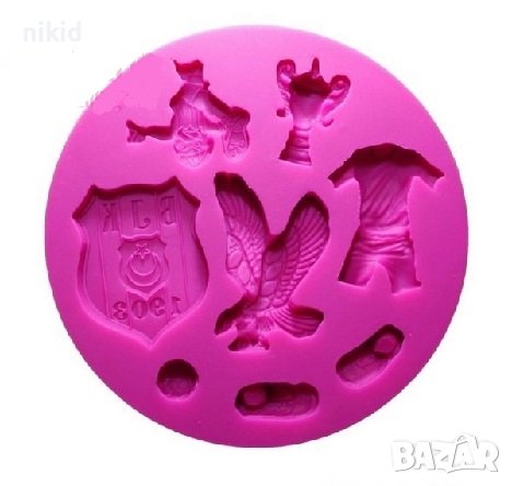 ФК Бешикташ Купа Орел Спортен футболен екип тениска обувки силиконов молд форма фондан