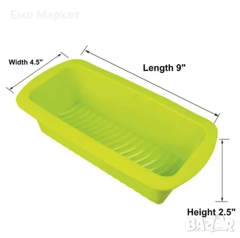 Силиконова тава за печене на хляб, кекс и сладкиши, 25,5 х 14см - BAREPEPE, снимка 2 - Други - 48898488