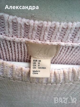 Розов пуловер, снимка 2 - Блузи с дълъг ръкав и пуловери - 30506614