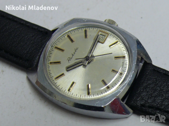 Съветски Ракета Мъжки ръчен часовник, работещ с Дата, снимка 8 - Мъжки - 53067057