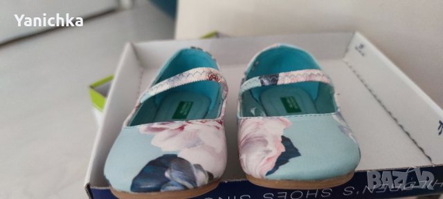 Кокетни обувки за момиче Benneton, 23, снимка 2 - Детски обувки - 38183374