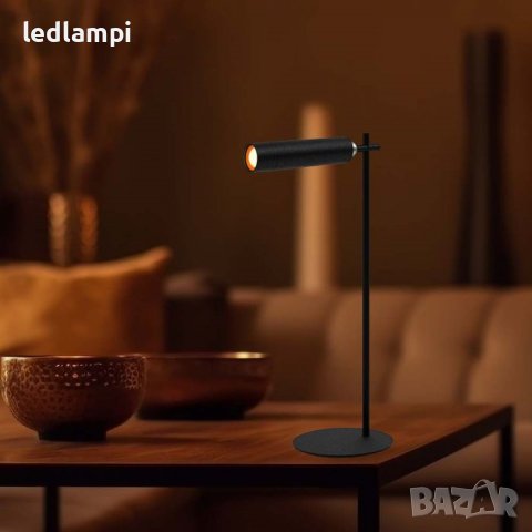 Настолна LED Магнитна Лампа 3W Черна Неутрално Бяла Светлина, снимка 2 - Настолни лампи - 42893443