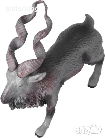 Фигурка на Винторог козел - Мархор, снимка 2 - Фигурки - 49686999