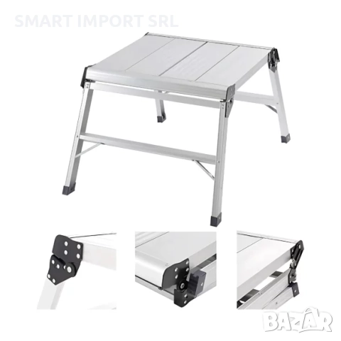 Индустриална  сгъваема алуминиева стълба KMH0605, снимка 3 - Железария - 52005637