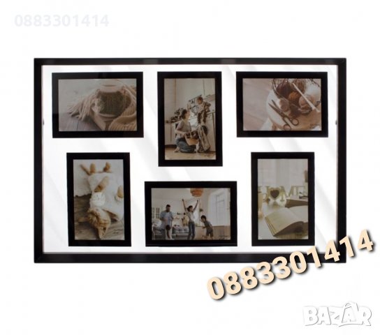 Рамка за снимки Черна 6 броя снимки , снимка 2 - Други - 39627746