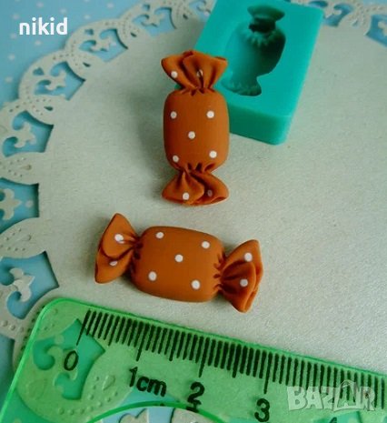 3d бонбон бонбонче силиконов молд форма фондан шоколад смола гипс