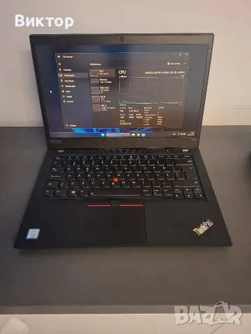 Лаптоп Lenovo ThinkPad T490 - i5 8-gen / 8GB RAM / 256GB NVMe / 14" FHD IPS