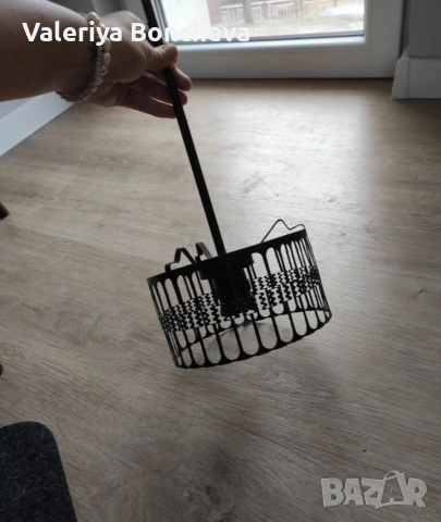 Черен желязен полюлей, снимка 4 - Полилеи - 53246243