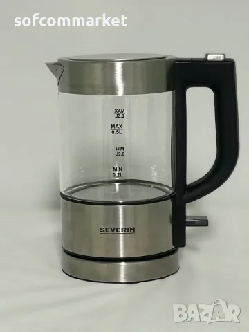 Стъклена електрическа кана SEVERIN WK 3472 Mini (0.5 L) – с гаранция!