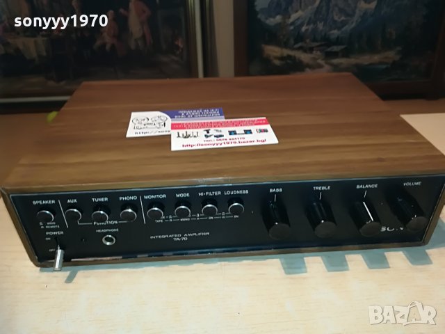 sony ta-70 stereo ampli-made in japan, снимка 3 - Ресийвъри, усилватели, смесителни пултове - 29100143