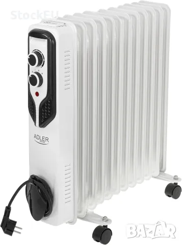  Маслен радиатор Adler AD7817 2500W 11 ребра електрически отоплител печка, снимка 2 - Радиатори - 56119185