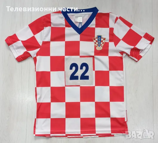 Футболна тениска фланелка официален мърчандайз Croatia Хърватия Хърватска Eduardo Едуардо #22 - S