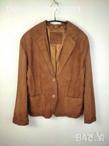 Antwerp Tannery suède jacket L, снимка 1 - Якета - 38253973