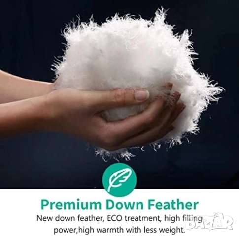 220x240см Премиум Зимна Завивка от Естествен Гъши Пух (2000гр), APSMILE, снимка 12 - Олекотени завивки и одеяла - 52450927