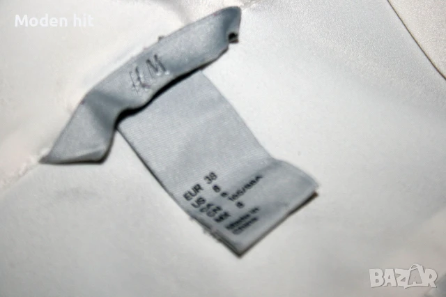 H&M цвят екрю - асиметричен дамски топ, снимка 4 - Корсети, бюстиета, топове - 50637186